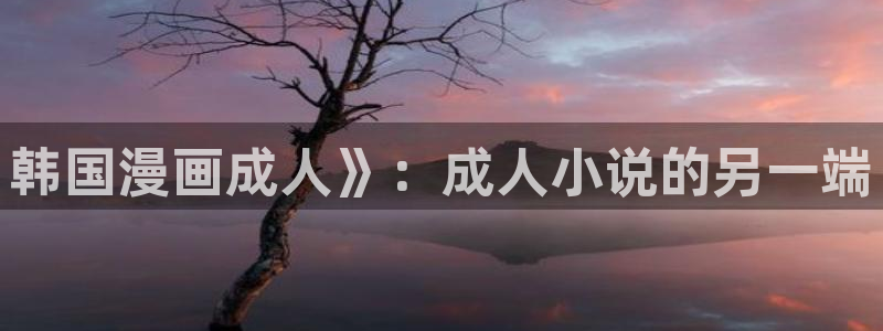 漫蛙下拉式漫画在线入口：韩国漫画成人》：成人小说的另一端
